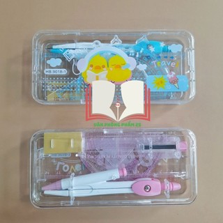 Bộ eke-thước kẻ-compa ( 9001+ 9018)