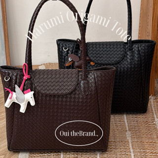 [ Tặng Charm Da random ] 𝗛𝗮𝗿𝘂𝗺𝗶 𝗢𝗿𝗶𝗴𝗮𝗺𝗶 𝗧𝗼𝘁𝗲 - Túi Tote Phong Cách Xếp Giấy HARUMI ( Ouithebrand )