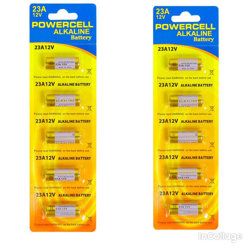 Combo 2 vỉ Pin 23A 12V Alkaline – Dùng Remote Cửa Cuốn, Chuông Cửa