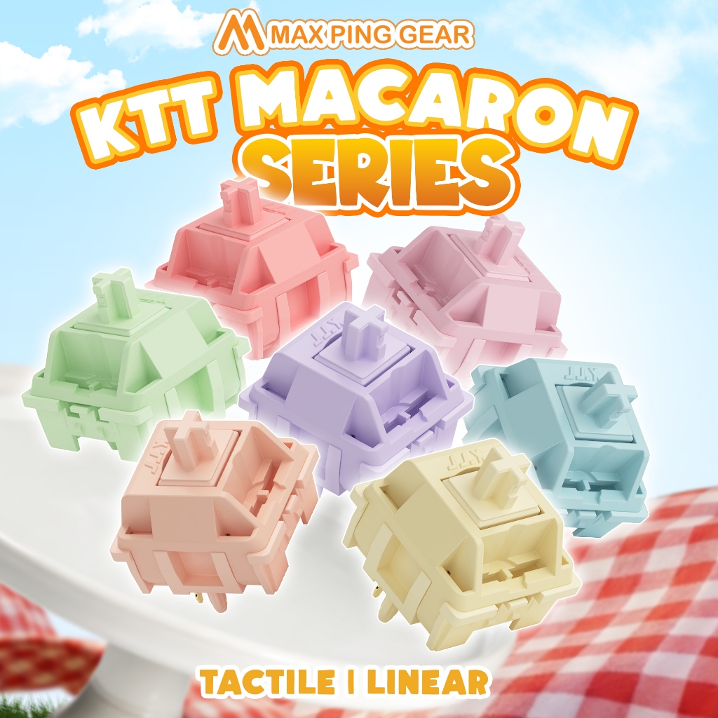 [HỎA TỐC] Switch KTT MACARON ( 5pin, 45 switch) - Maxpinggear