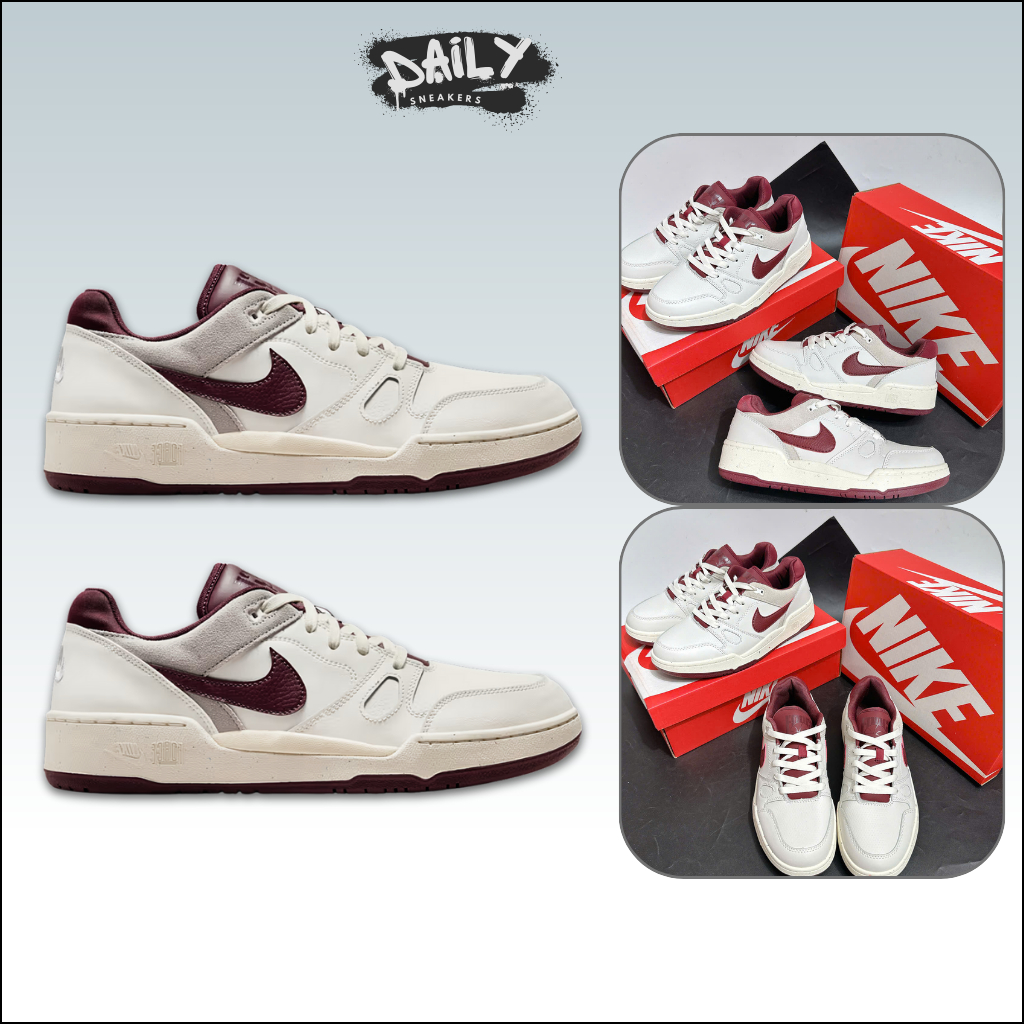 Giày Thể Thao Nike Full Force Low ‘Burgundy Crush’ – Sneaker Force Low Đỏ Mận  Sang Trọng [Daily Sne