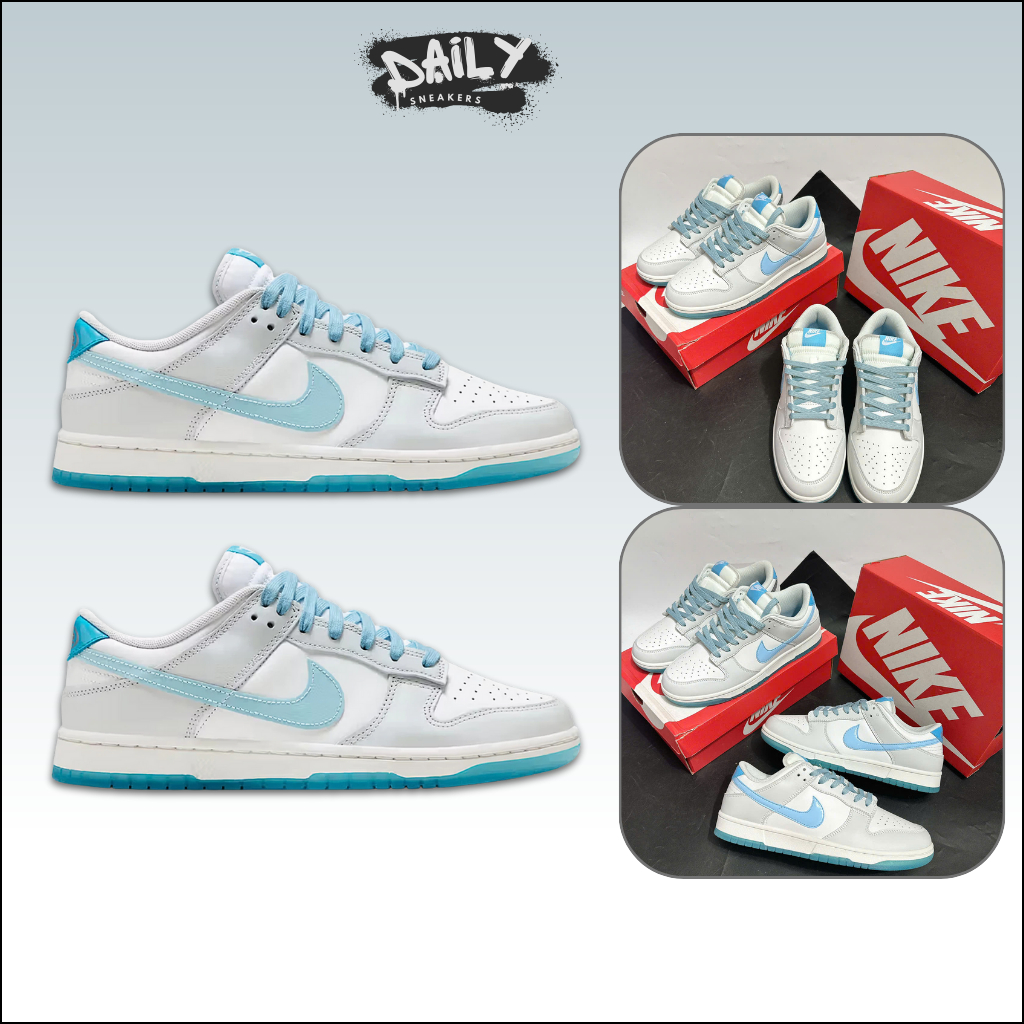 Giày Thể Thao Nike Dunk Low 520 Pack ‘Ocean Bliss’ – Sneaker Low Trắng Xanh [Daily Sneakers]