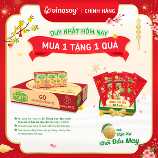 Thùng sữa đậu nành Fami Go Đậu đỏ  36 hộp x 200ml  