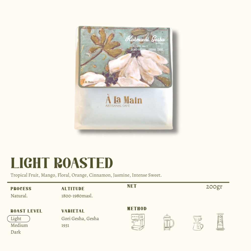 Cà phê À La Main Karmachi Gesha Ethiopia Gori Forest 200GR - Đã bao gồm VAT - Cà phê thủ công, Handb