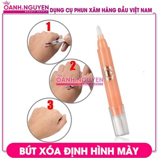 Combo Bút Định Hình Lông Mày 2 Đầu + Bút Xóa Chuyên Dụng