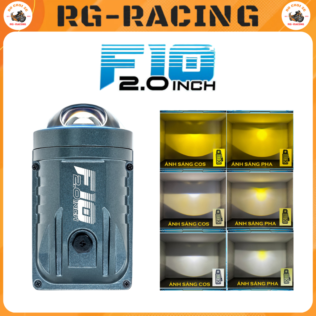Bi Gầm LED X-Light F10 2.0 Inch Moto 3 Nhiệt Màu 50W IP68