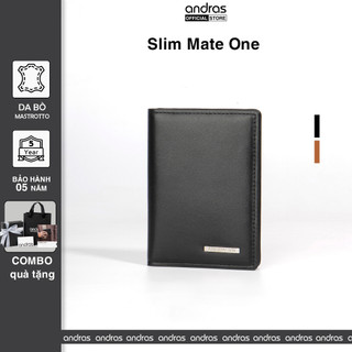   Có Khắc Tên  Ví da nam Card Holder mini Slim Mate One cao cấp da bò trơn đựng thẻ đựng card - V21 