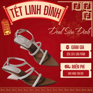  LOVIIECORNER - GIÀY SANDAL CAO GÓT MŨI NHỌN - GUỐC CAO GÓT NỮ HỞ HẬU CÀI GÓT LOE KHUYẾT 5 PHÂN G250513 - G250823 