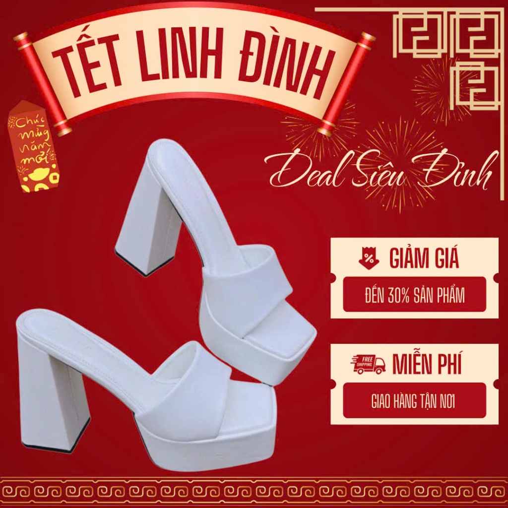 LOVIIECORNER - GUỐC NỮ ĐI TIỆC  - CAO GÓT MŨI VUÔNG ĐÚP CAO QUAI NGANG - GUỐC XINH PHỐI ÁO DÀI TẾT C