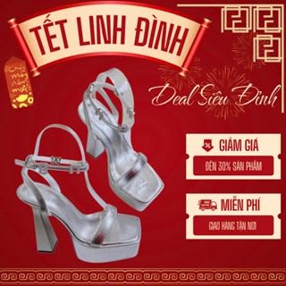  LOVIIECORNER GIÀY CAO GÓT CÔ DÂU - GIÀY CAO GÓT SANDAL ĐẾ ĐÚP 13CM PHONG CÁCH THỜI TRANG HIỆN ĐẠI G230506 