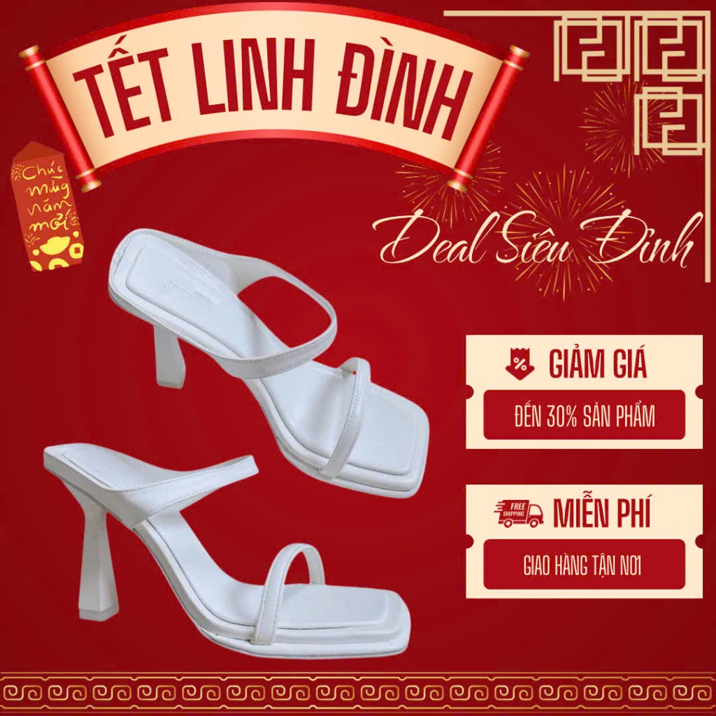 LOVIIECORNER - DÉP CAO GÓT NỮ BASIC - GUỐC NỮ MŨI VUÔNG QUAI MẢNH HIỆN ĐẠI 9 PHÂN - D230762