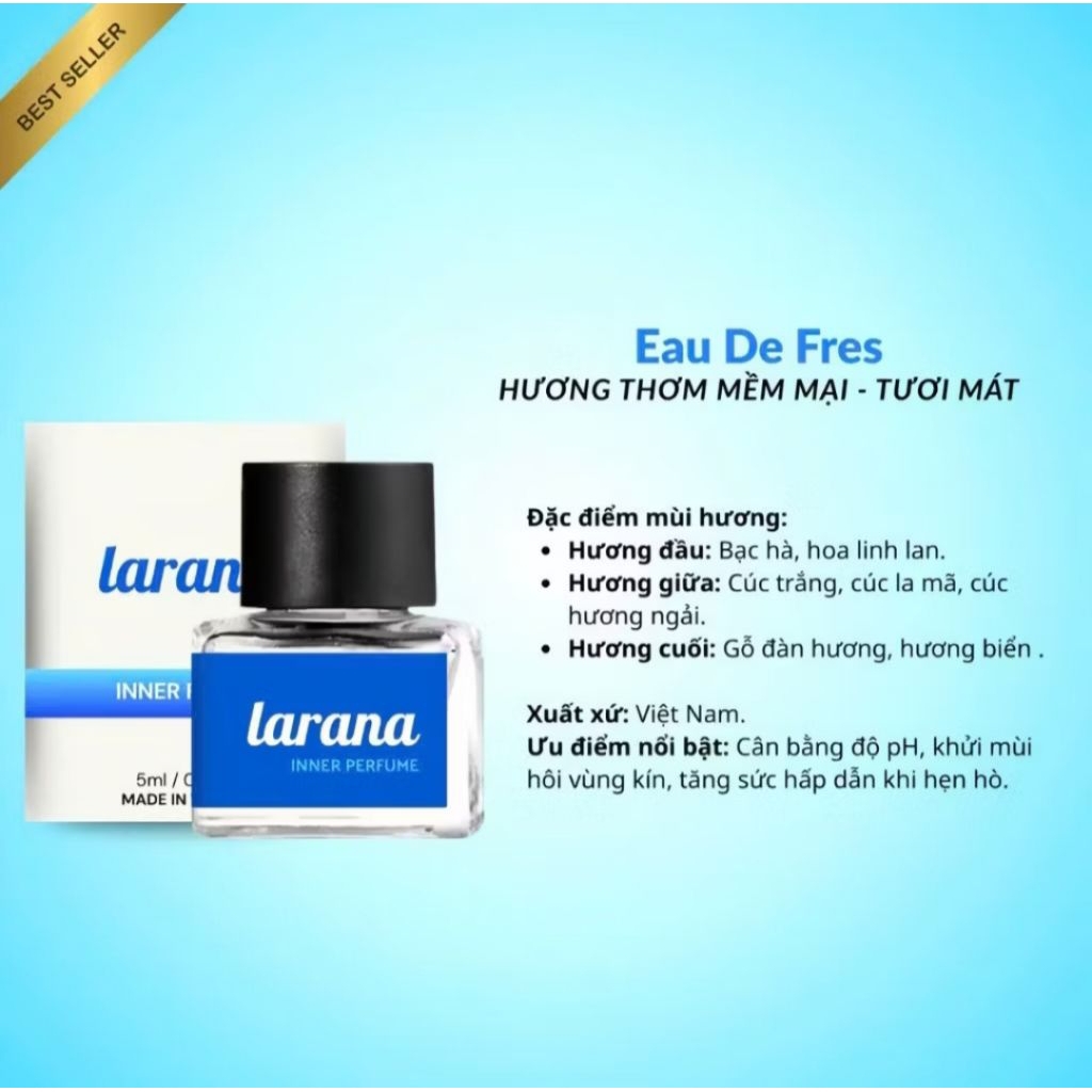 Nước hoa Larana Inner Perfume bản Eau De Fres 5ml