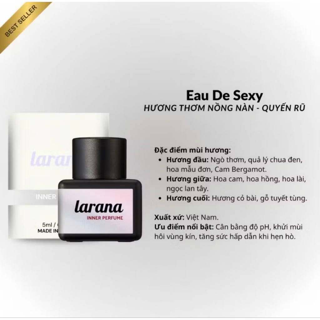 Nước hoa Larana Inner Perfume bản Eau De Sexy 5ml quyến rũ, cuốn hút