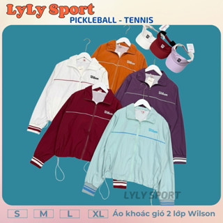   PICKLEBALL  Áo thể thao nữ áo khoác gió dài tay wil.son tập pickleball tennis cầu lông 
