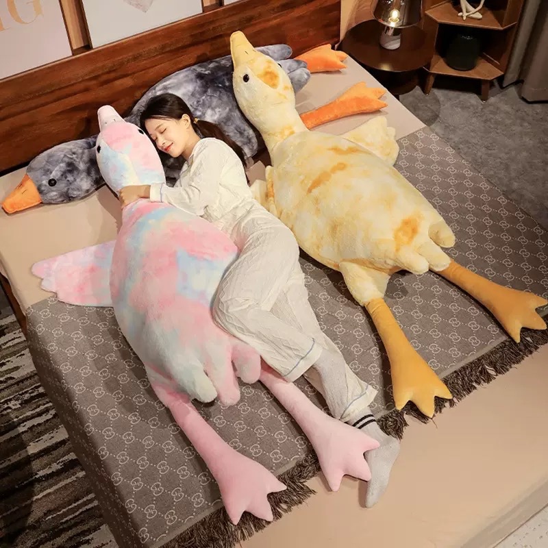 VỊT NHỒI BÔNG NGỖNG NHỒI BÔNG KHỔNG LỒ 1M9 NHIỀU MÀU SẮC