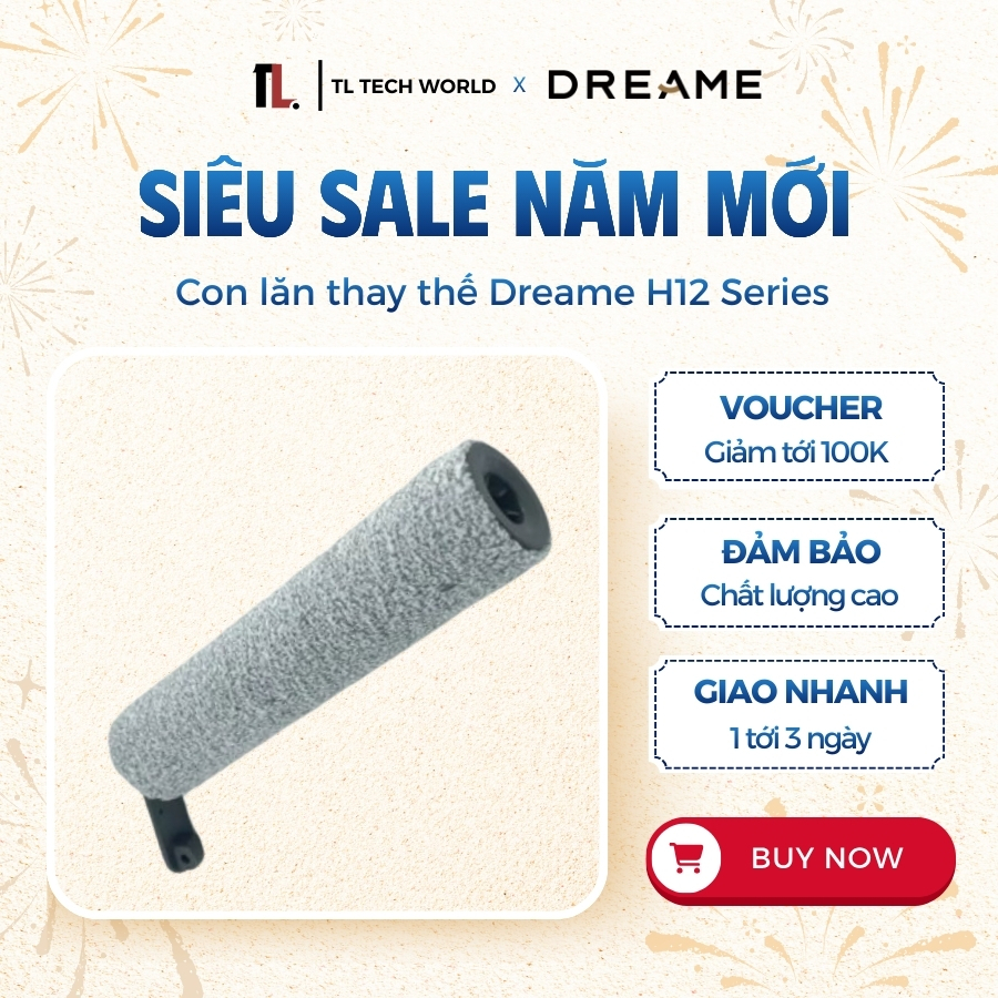 Hộp con lăn Dreame H12 / H12 Plus / H12S / M12 / M12 Pro - Chính Hãng 100% - TL Tech World