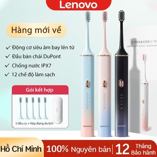  Bàn chải đánh răng điện Lenovo đa chức năng smart multi-function nâng cấp công nghệ sonic 5 đầu bàn chải đánh răng 
