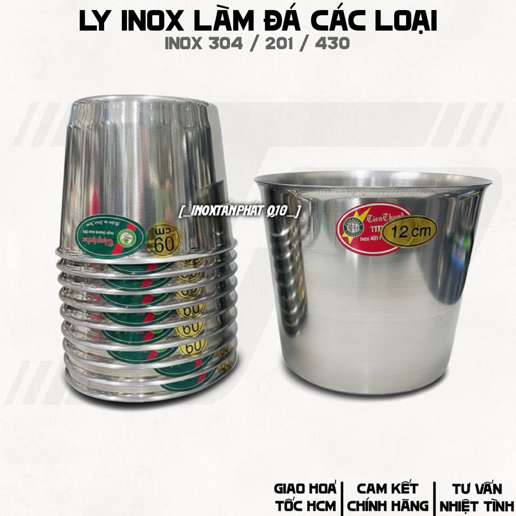 Ly Inox Làm Đá - Ly Làm Đá Inox 304 & 201