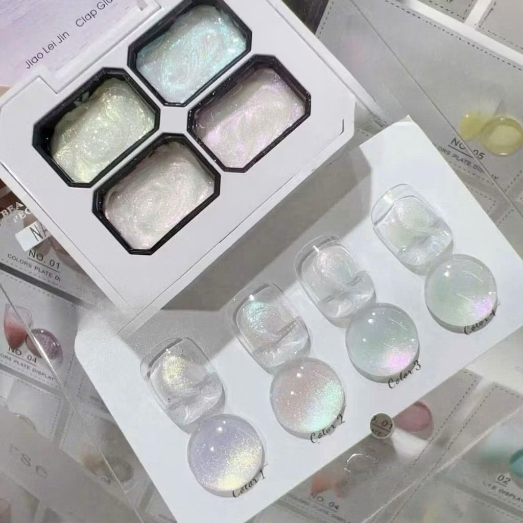Set Gel Dặm Ombre Ánh Trai 4 Màu Huaxi