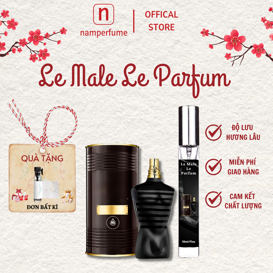 Tinh Dầu Nước Hoa Le Male Le Parfum NAM PERFUME, Nước Hoa Thơm Lâu 10ml Phong Cách Gợi Cảm, Cuốn Hút