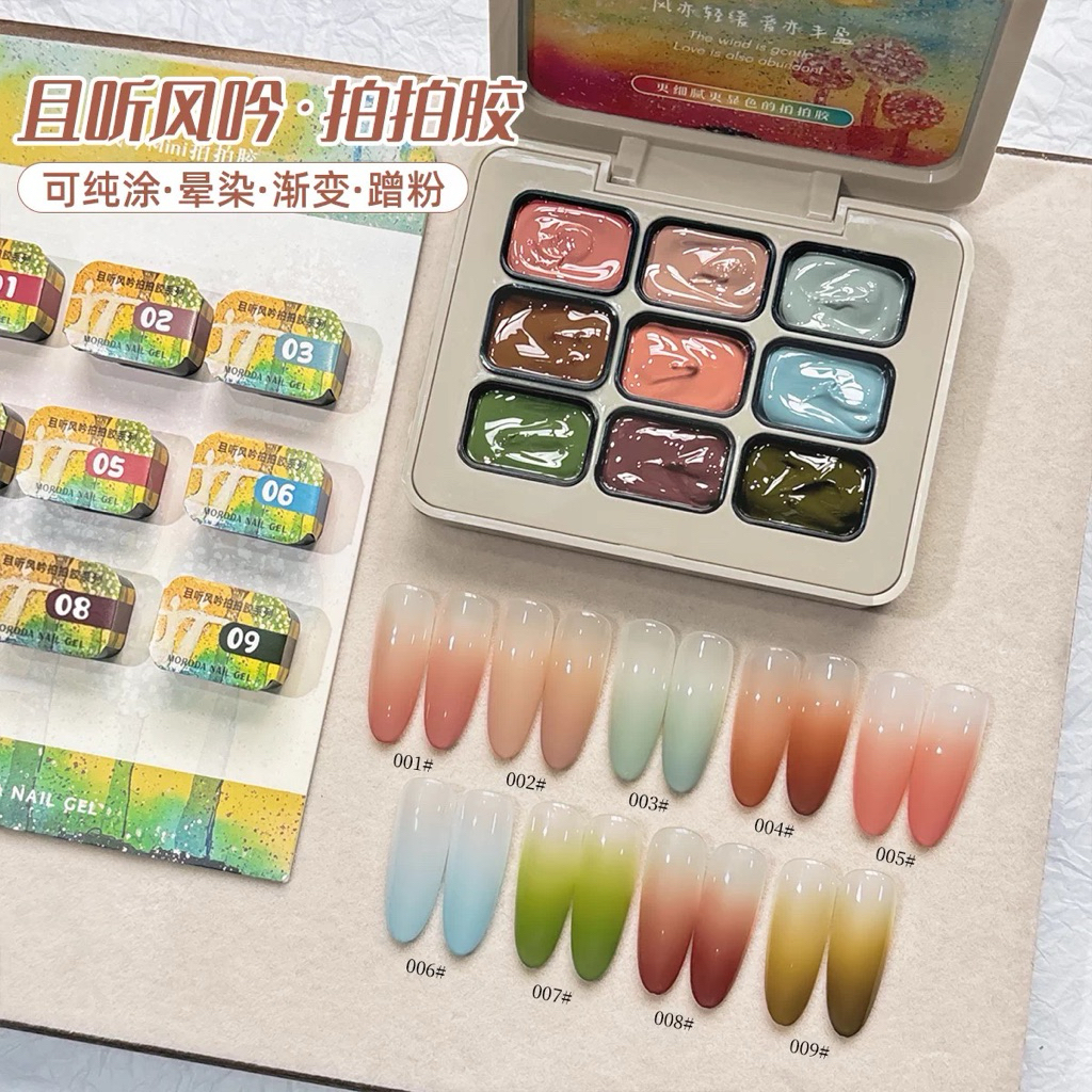 Gel dặm omber mordda nail gel - omber sơn- in gấm vẽ  hungnailmi