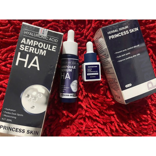  Combo serrum sáng da và serum mụn princess  tặng sữa rửa mặt tảo non kích trắng mini 30ml  
