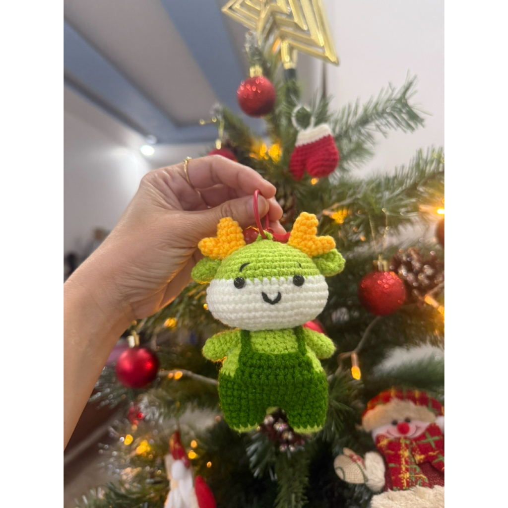 Móc khoá len con rồng mini - Handmade