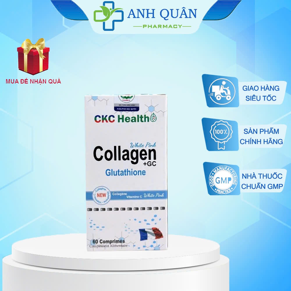 [CHÍNH HÃNG] Viên uống làm đẹp da COLLAGEN GC CKC Health Nhập khẩu PHÁP với Collagen & L - Glutathio