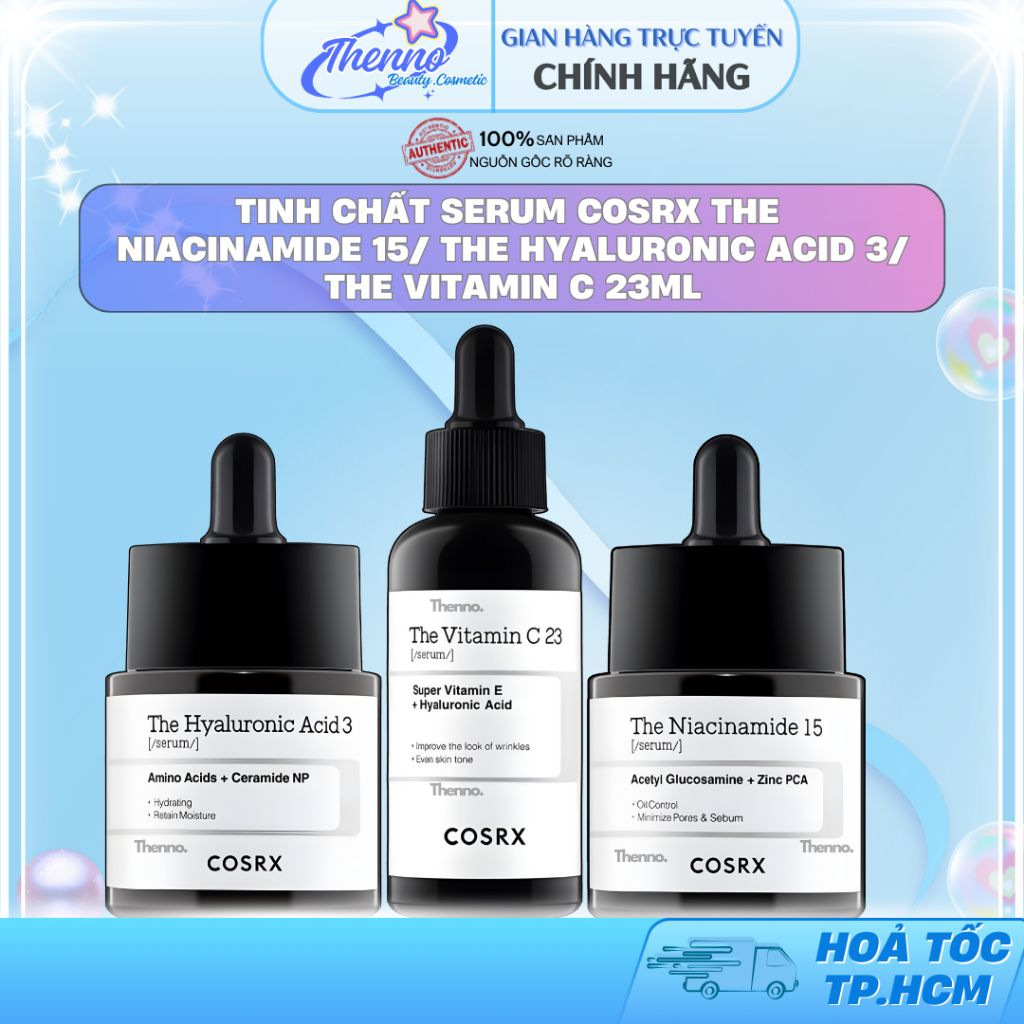 Tinh Chất Serum Cosrx The Niacinamide 15/ The Hyaluronic acid 3/ The Vitamin C 23g - Hàn Quốc