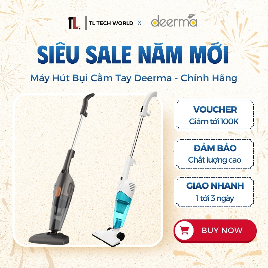 Máy hút bụi cầm tay Deerma DX118C/ DX115C
