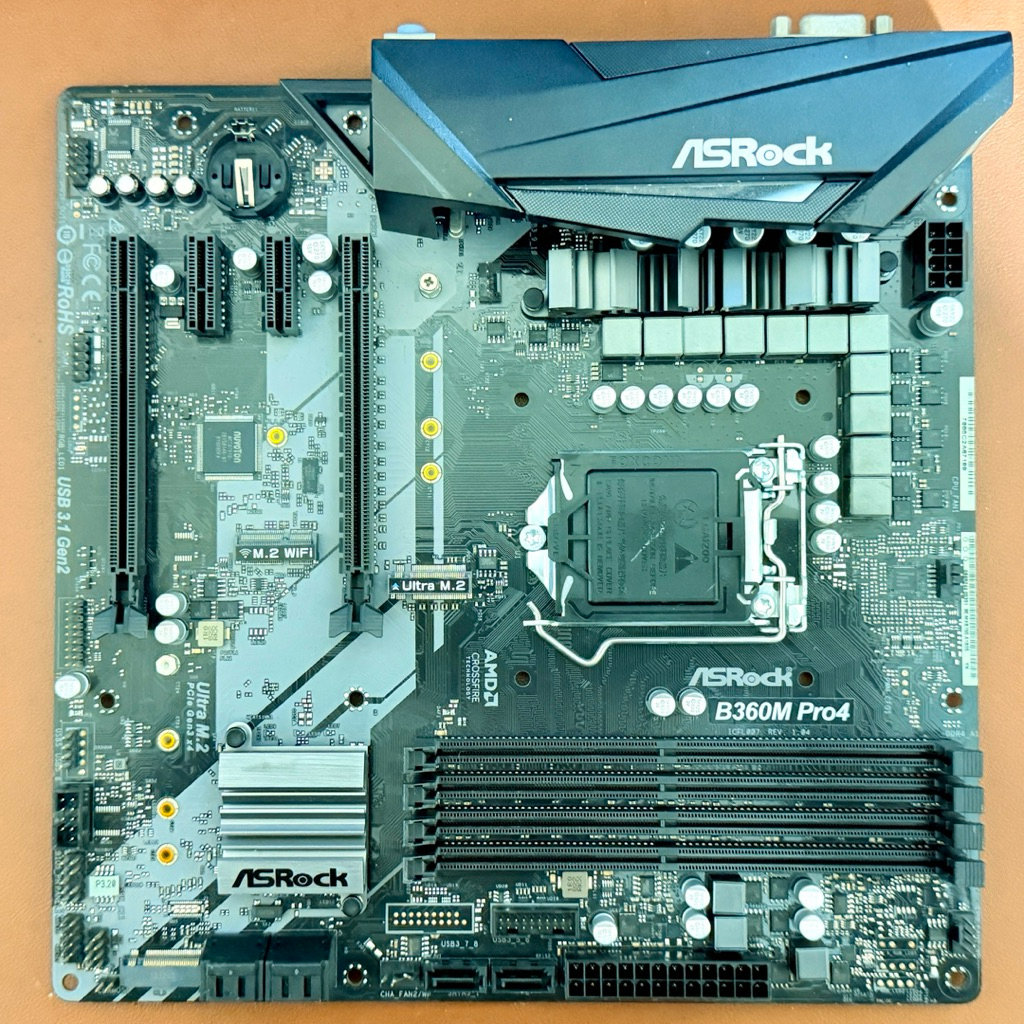 Bo mạch chủ ASRock B360M Pro4 CPU Intel Core thế hệ thứ 8 và thứ 9, hàng tháo máy bảo hành 1 tháng