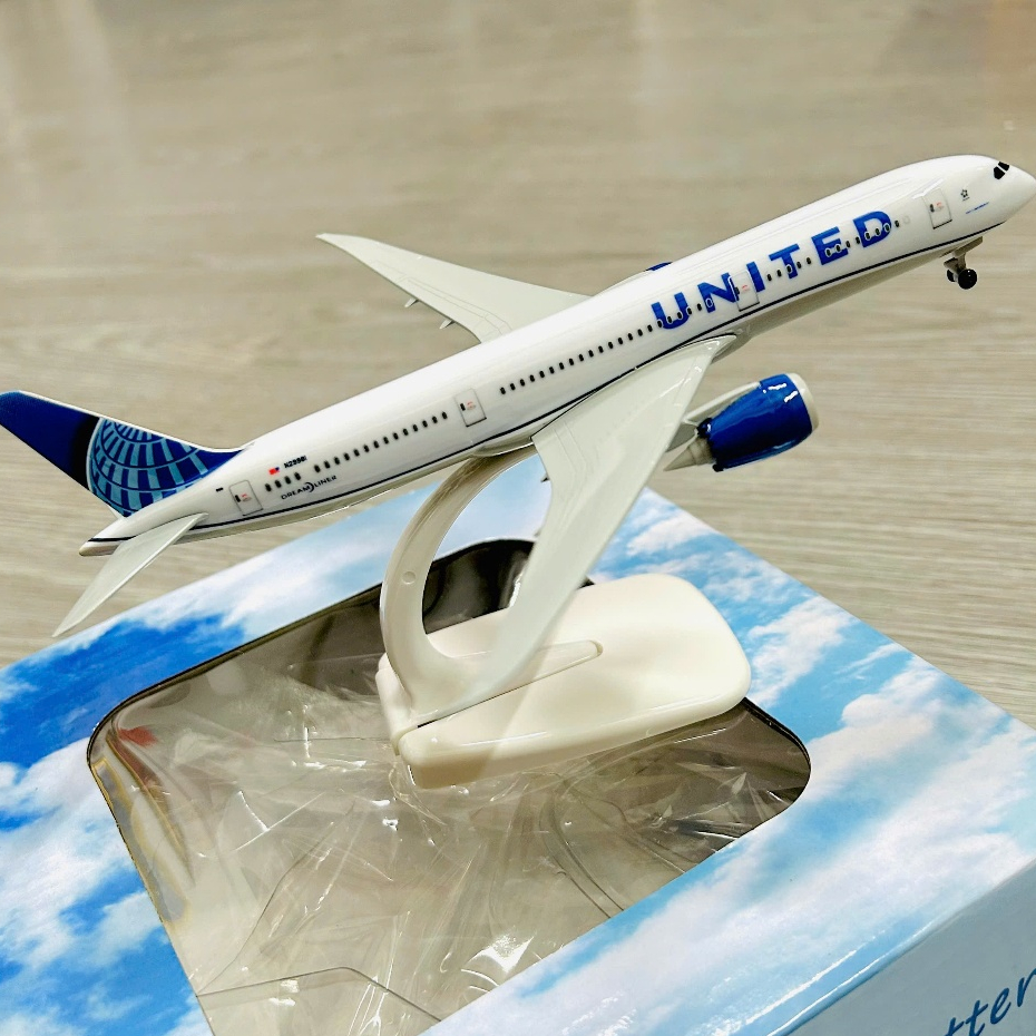 Mô Hình Máy Bay Hãng Hàng Không UNITED  Airlines Tỉ Lệ 1:400 | Boeing 787 Dreamliner Aircraft Displa
