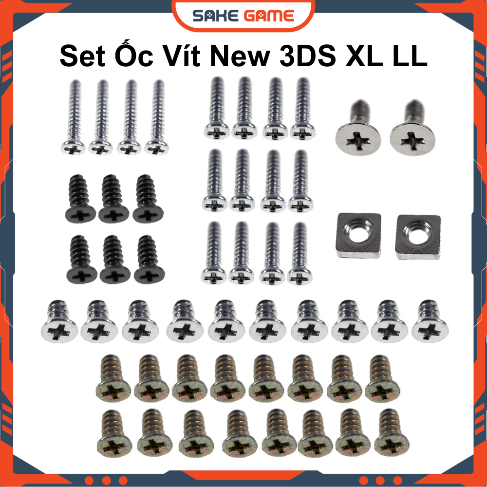 Set Ốc Vít New 3DS XL Set Ốc Vít New 3DS LL Bộ Ốc Vít New 3DS XL Bộ Ốc Vít New 3DS LL Set Ốc Vít N3D