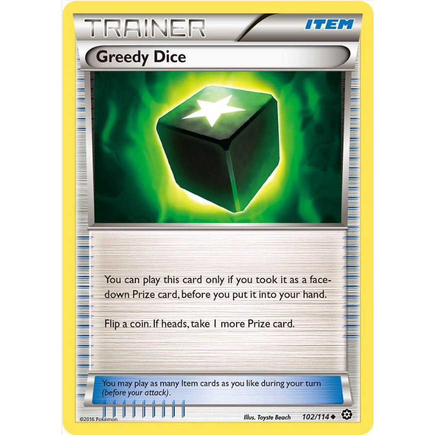 [Thẻ bài Pokemon TCG] Greedy Dice - 102/114 - Uncommon