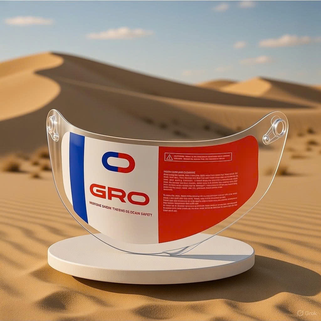 PHỤ KIỆN Kính gắn mũ bảo hiểm Fullface GRO HELMET chính hãng thay thế cho các dòng mũ bảo hiểm ST26,