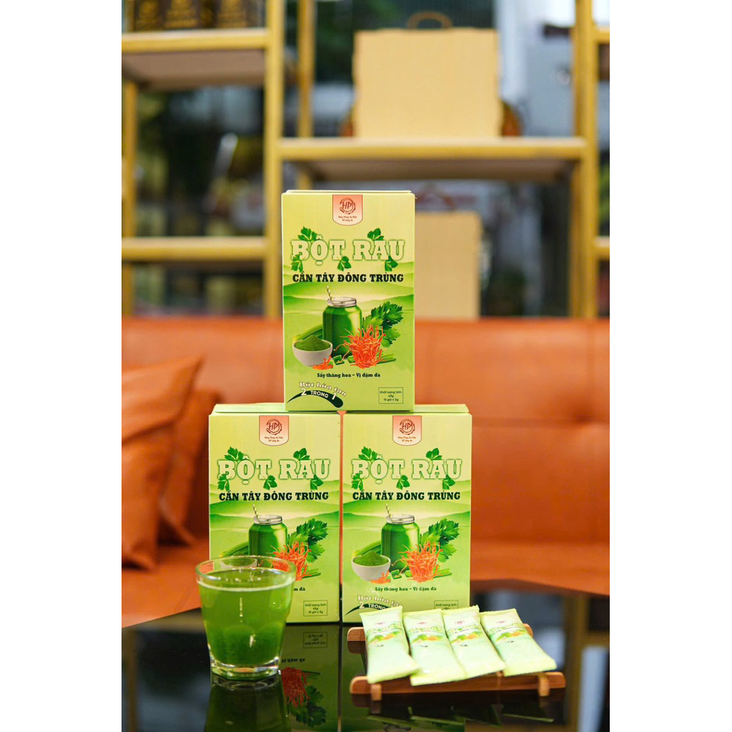 (Mua 1 tặng 1) Bột rau cần tây đông trùng HP Long An