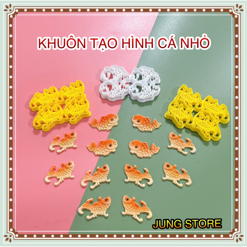 Khuôn làm bánh bao tạo hình cá chép nhỏ JUNG STORE