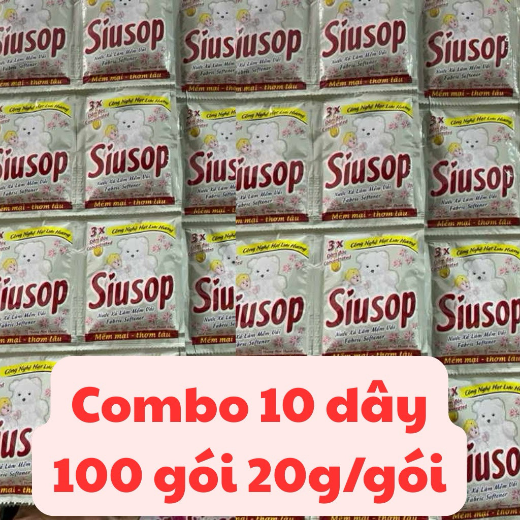 Combo 10 dây nước xả siusop hương thanh thiet tổng nhận 100 gói  Combo 10 dây nước xả siusop hương t