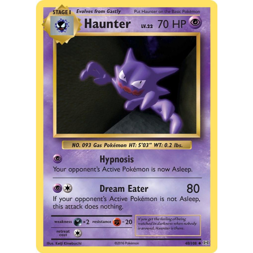 [Thẻ bài Pokemon TCG] Haunter - 48/108 - Uncommon