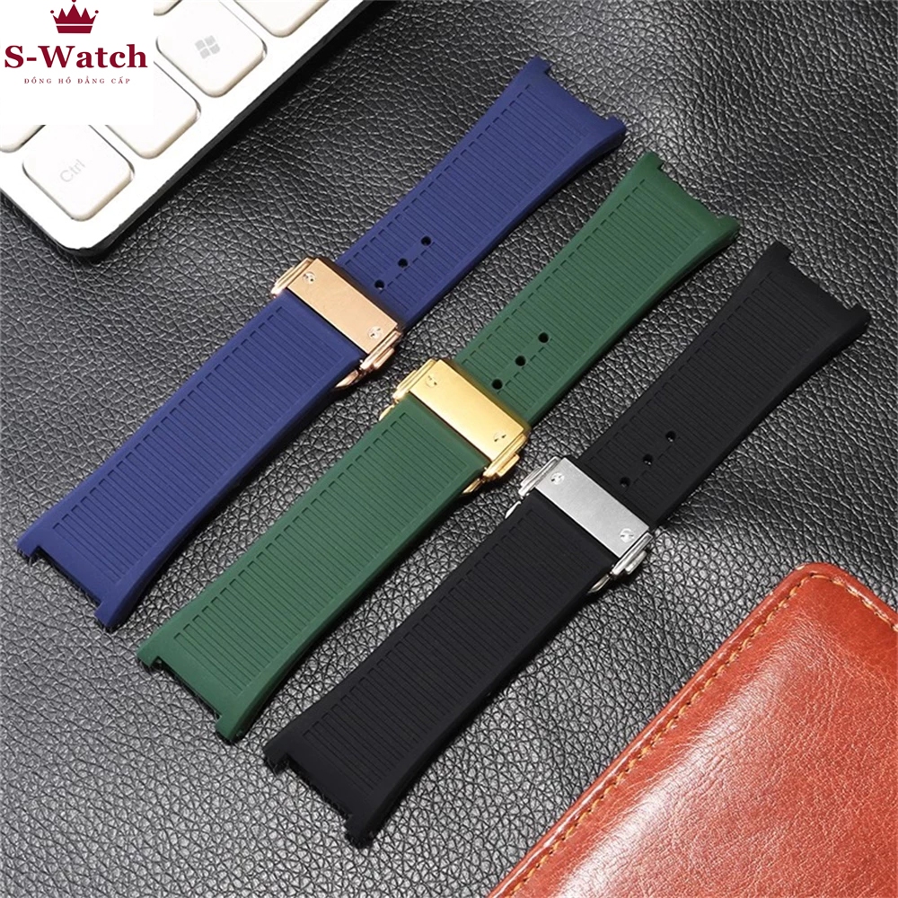 Dây Cao Su Đồng Hồ  Ferragamo F80 nam, dây đồng hồ f80 nữ , dây đồng hồ nam da bò