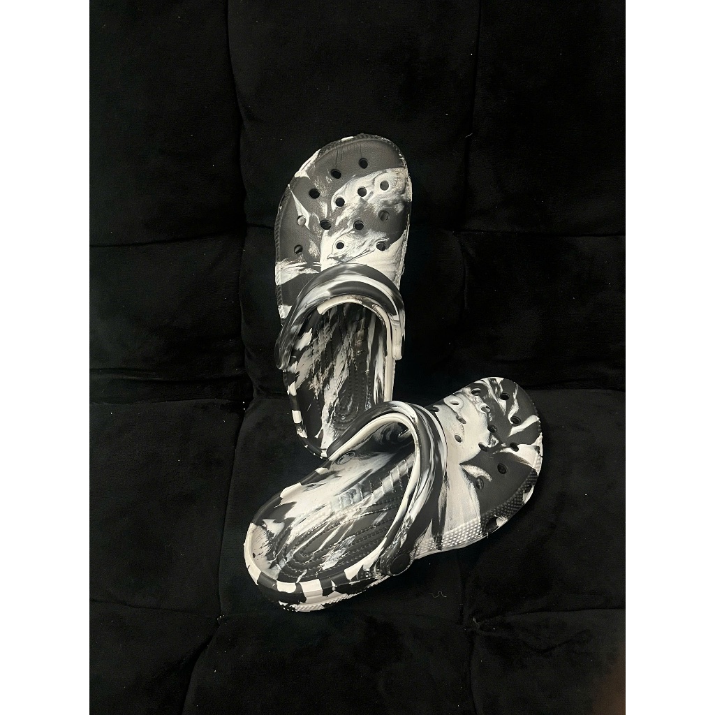 [Tặng Charm + quai có chữ] Dép Cross bassic loang đế 3cm Helios_TH size từ 36-43