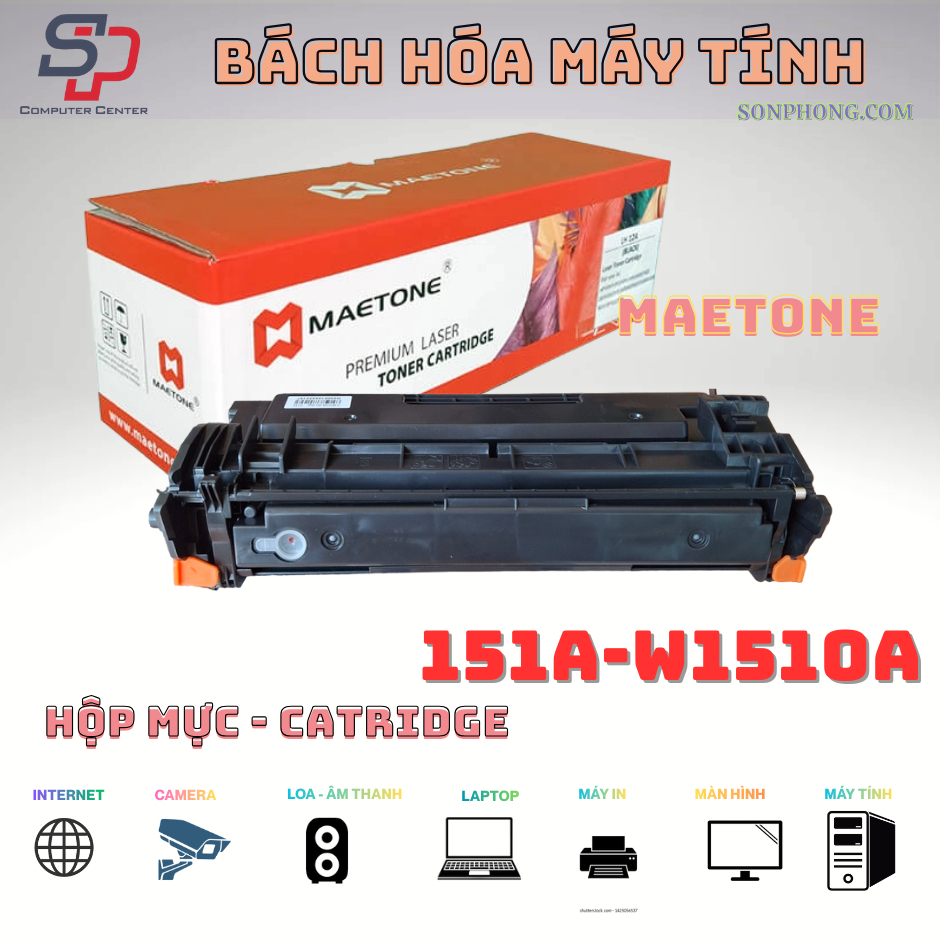 Hộp mực thương hiệu Maetone HP 151A. Dùng cho HP 4003dn/ 4003dw/ 4103fdn/ 4103fdw) Không CHIP