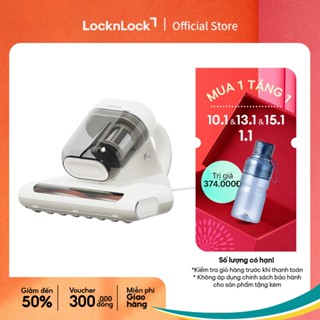  Máy hút bụi giường nệm LocknLock Mattress vacuum cleaner ENV818IVY khử trùng bằng tia UV - Màu ngà 