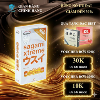 Bao Cao Su Siêu mỏng 10 chiếc Sagami Xtreme Super Thin - Nhật Bản