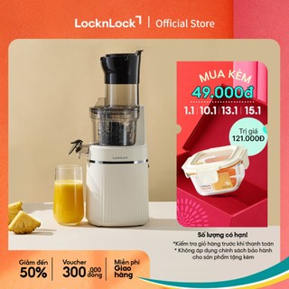  Máy ép chậm Locknlock Bianco Slow Juicer 0.8L màu trắng ngà EJJ421IVY 