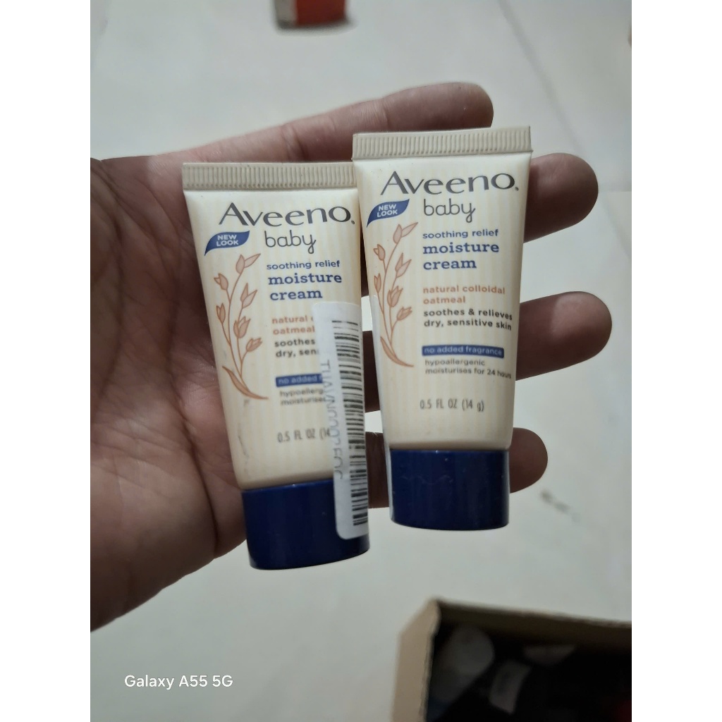 (1 tupy)Kem dưỡng ẩm Aveeno Baby Soothing Relief Moisture Cream 14g