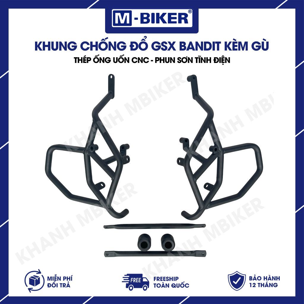 Chống đổ GSX Bandit kèm gù, Khung chống đổ đa điểm GSX Bandit 150, Gù chống đổ GSX Bandit