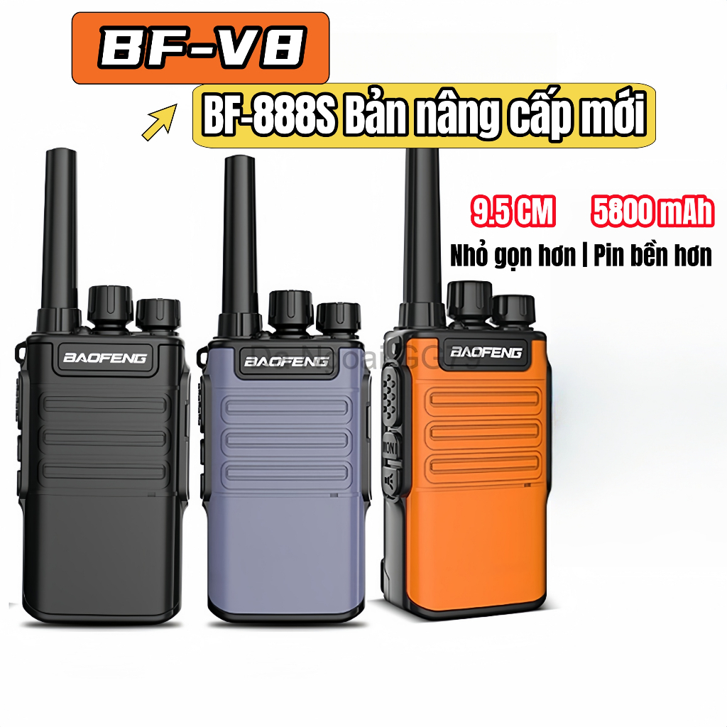 Bộ đàm VIRWIR BAOFENG BF-V8 mini UHF hai chiều chất lượng cao đa năng kèm phụ kiện
