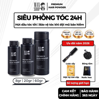  Bột tạo phồng tóc nam Premium Hair Powder chính hãng có khả năng giữ nếp hút dầu tóc tốt - Waxshop 