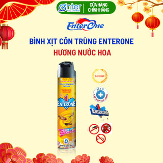   Bình Xịt Côn Trùng EnterOne Hương Hoa Nước Hoa 600 Ml Xịt Gián Kiến Muỗi Hiệu Quả 